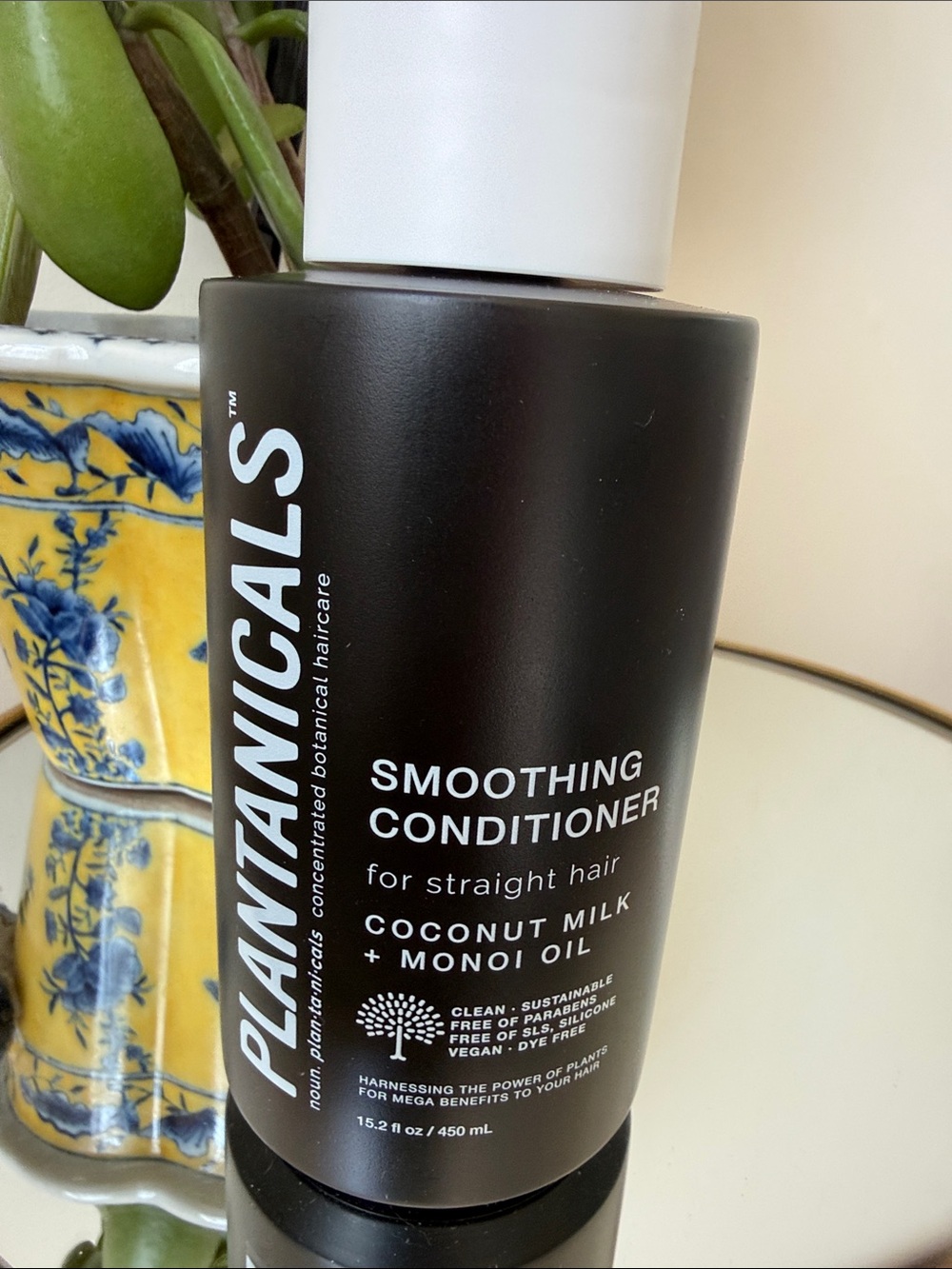 Plantanicals Smoothing Conditioner Straight Hair Coconut Milk monoi oil 15.2 oz